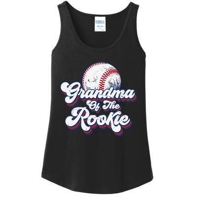 Grandma of Rookie 1st Birthday Baseball Theme Party Ladies Essential Tank