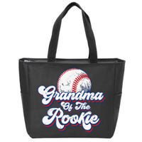 Grandma of Rookie 1st Birthday Baseball Theme Party Zip Tote Bag