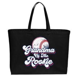 Grandma of Rookie 1st Birthday Baseball Theme Party Cotton Canvas Jumbo Tote