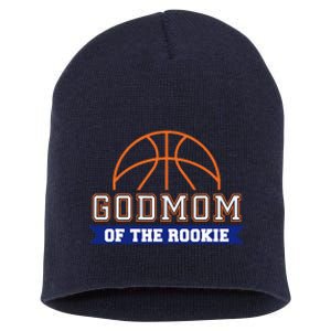 Godmom Of Rookie 1st Birthday Basketball Theme Matching Short Acrylic Beanie