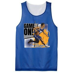 Game On Rocking Streetwear Graphic Print Hip Hop Designs Gift Mesh Reversible Basketball Jersey Tank