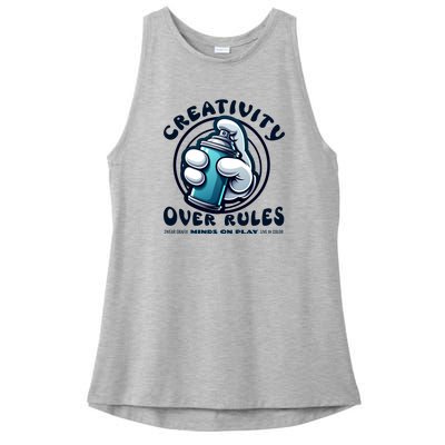 Graffiti Over Rules: Break All Boundaries Ladies PosiCharge Tri-Blend Wicking Tank