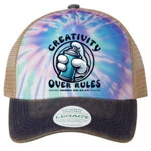 Graffiti Over Rules: Break All Boundaries Legacy Tie Dye Trucker Hat