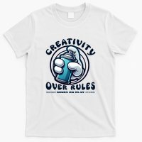Graffiti Over Rules: Break All Boundaries T-Shirt
