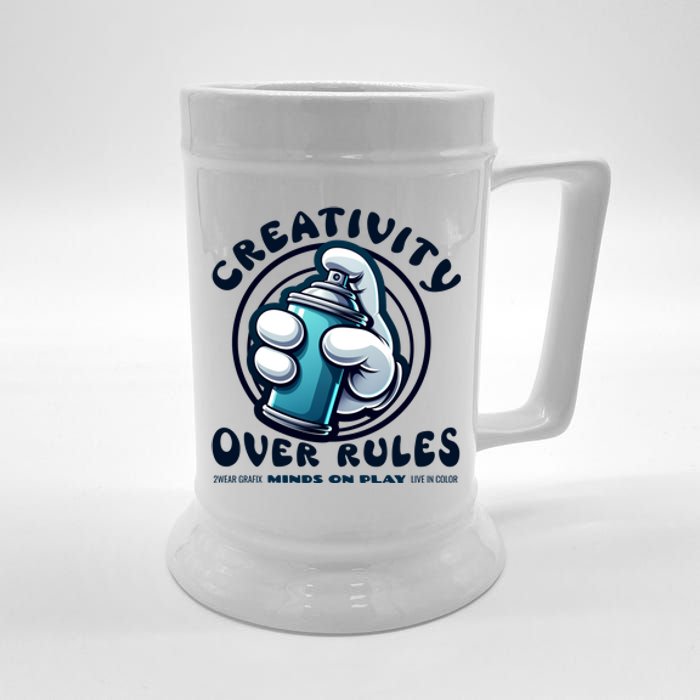 Graffiti Over Rules: Break All Boundaries Beer Stein