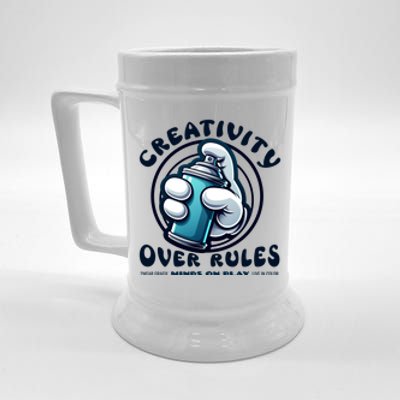 Graffiti Over Rules: Break All Boundaries Beer Stein