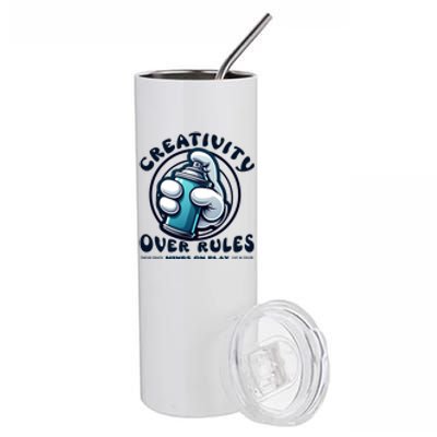 Graffiti Over Rules: Break All Boundaries Stainless Steel Tumbler