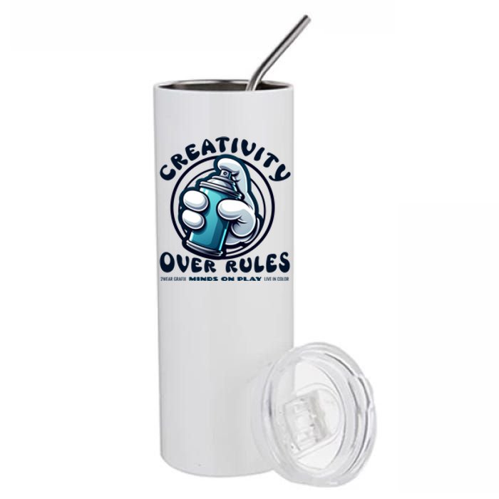 Graffiti Over Rules: Break All Boundaries Stainless Steel Tumbler