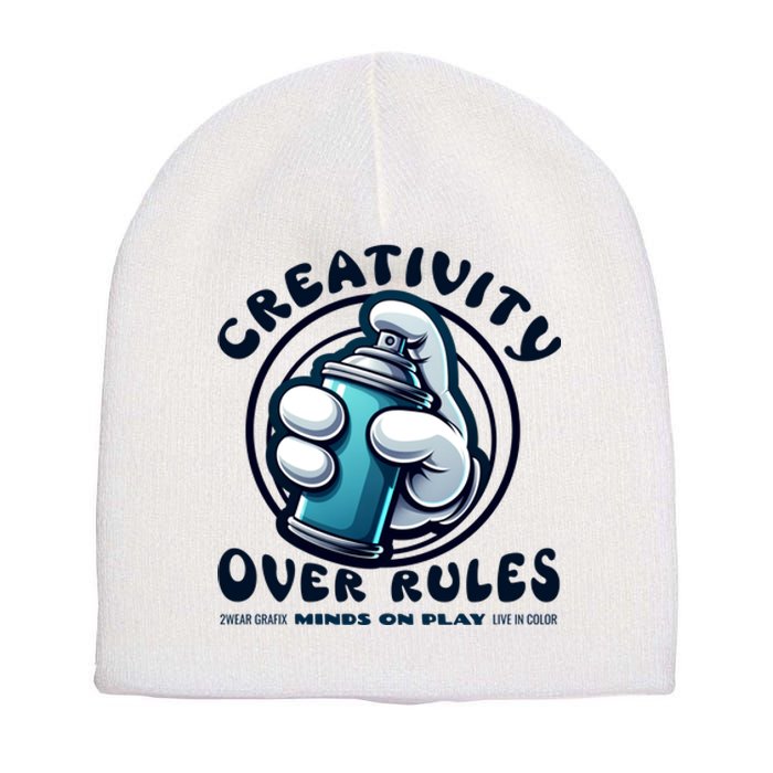 Graffiti Over Rules: Break All Boundaries Short Acrylic Beanie