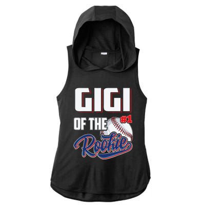 Gigi Of Rookie 1 Years Old Team 1st Birthday Baseball Ladies PosiCharge Tri-Blend Wicking Draft Hoodie Tank