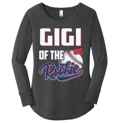 Gigi Of Rookie 1 Years Old Team 1st Birthday Baseball Women's Perfect Tri Tunic Long Sleeve Shirt