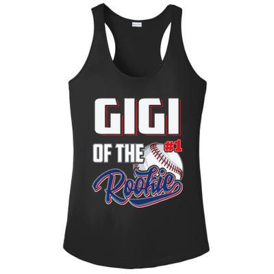 Gigi Of Rookie 1 Years Old Team 1st Birthday Baseball Ladies PosiCharge Competitor Racerback Tank