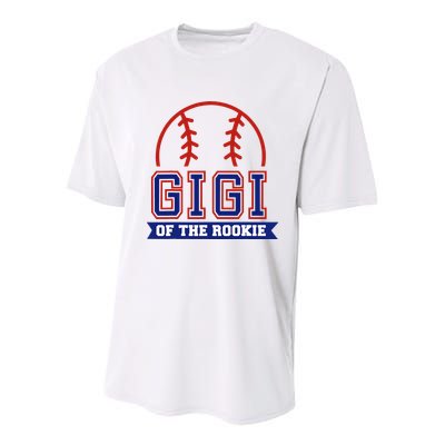 Gigi Of Rookie 1st Birthday Baseball Theme Matching Party Youth Performance Sprint T-Shirt