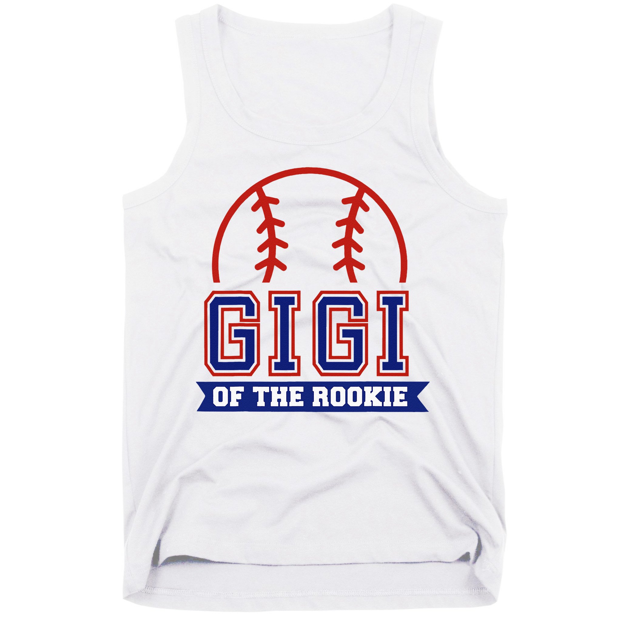 Gigi Of Rookie 1st Birthday Baseball Theme Matching Party Tank Top