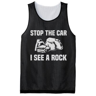 Geologist Outfit Rock Collector Stop The Car I See A Rock Mesh Reversible Basketball Jersey Tank