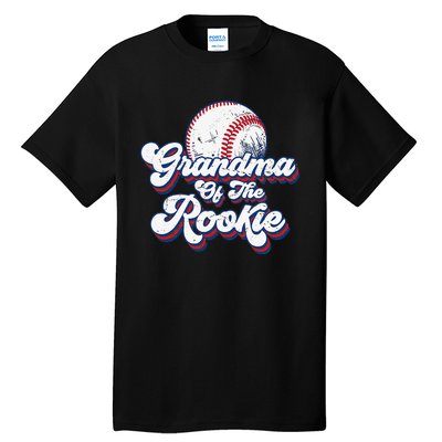 Grandma of Rookie 1st Birthday Baseball Theme Matching Party Tall T-Shirt