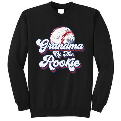 Grandma of Rookie 1st Birthday Baseball Theme Matching Party Tall Sweatshirt