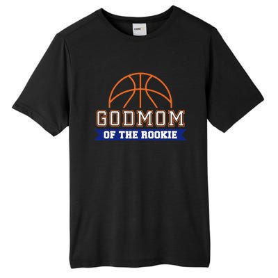 Godmom Of Rookie 1st Birthday Basketball Theme Matching Tall Fusion ChromaSoft Performance T-Shirt