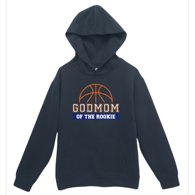 Godmom Of Rookie 1st Birthday Basketball Theme Matching Urban Pullover Hoodie