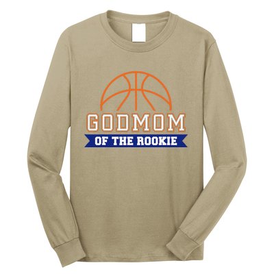 Godmom Of Rookie 1st Birthday Basketball Theme Matching Long Sleeve Shirt