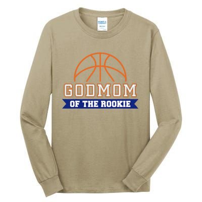 Godmom Of Rookie 1st Birthday Basketball Theme Matching Tall Long Sleeve T-Shirt