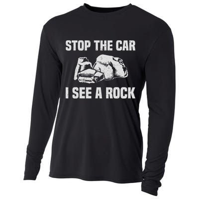 Geologist Outfit Rock Collector Stop The Car I See A Rock Cooling Performance Long Sleeve Crew
