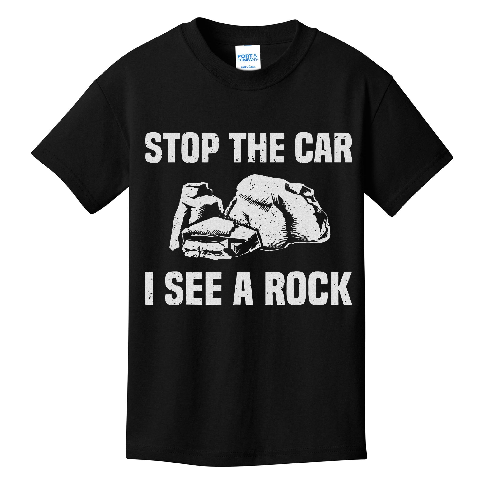 Geologist Outfit Rock Collector Stop The Car I See A Rock Kids T-Shirt
