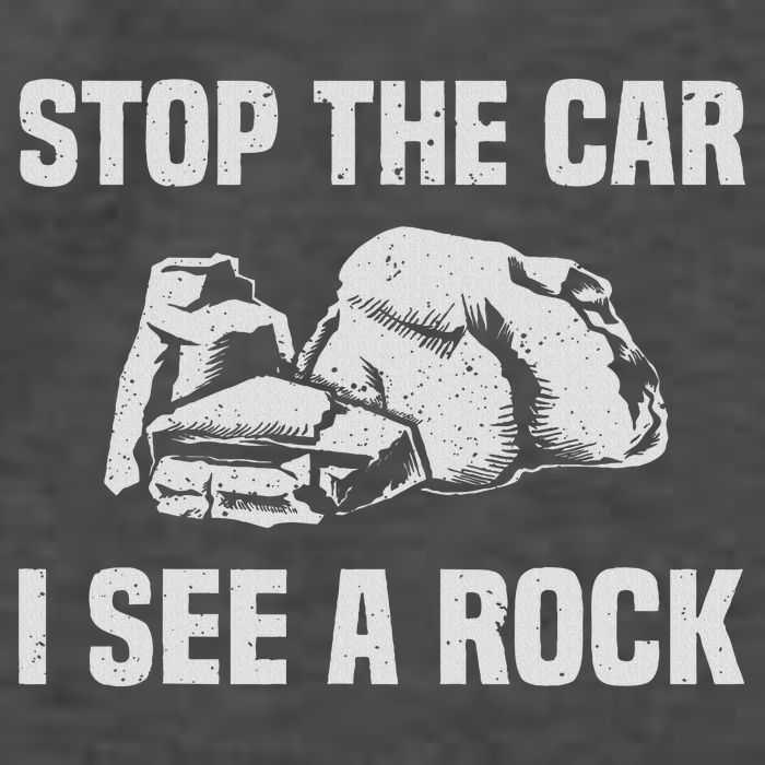 Geologist Outfit Rock Collector Stop The Car I See A Rock Vector Backpack