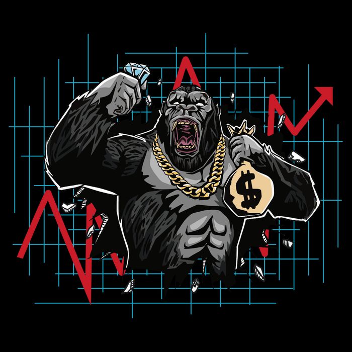 Gorilla Crashing Stock Market Backpack