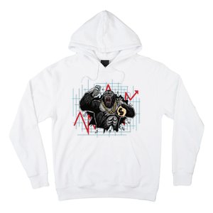 Gorilla Crashing Stock Market Hoodie