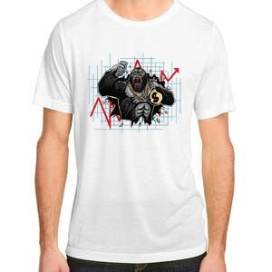 Gorilla Crashing Stock Market Adult ChromaSoft Performance T-Shirt