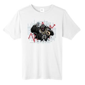 Gorilla Crashing Stock Market Tall Fusion ChromaSoft Performance T-Shirt