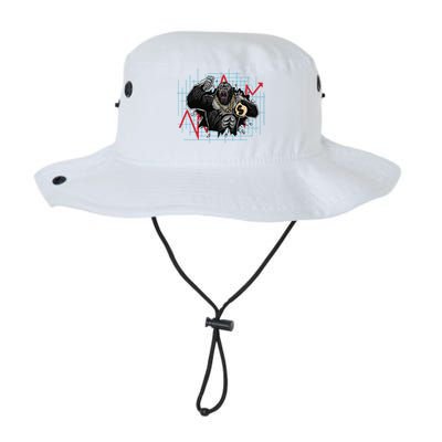 Gorilla Crashing Stock Market Bucket Hat