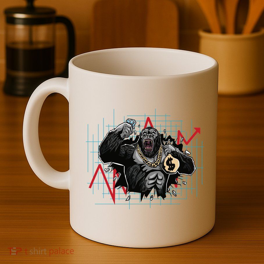 Gorilla Crashing Stock Market Mug