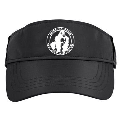 Gorilla Gang We Buy And HODL Meme Stonk Adult Drive Performance Visor