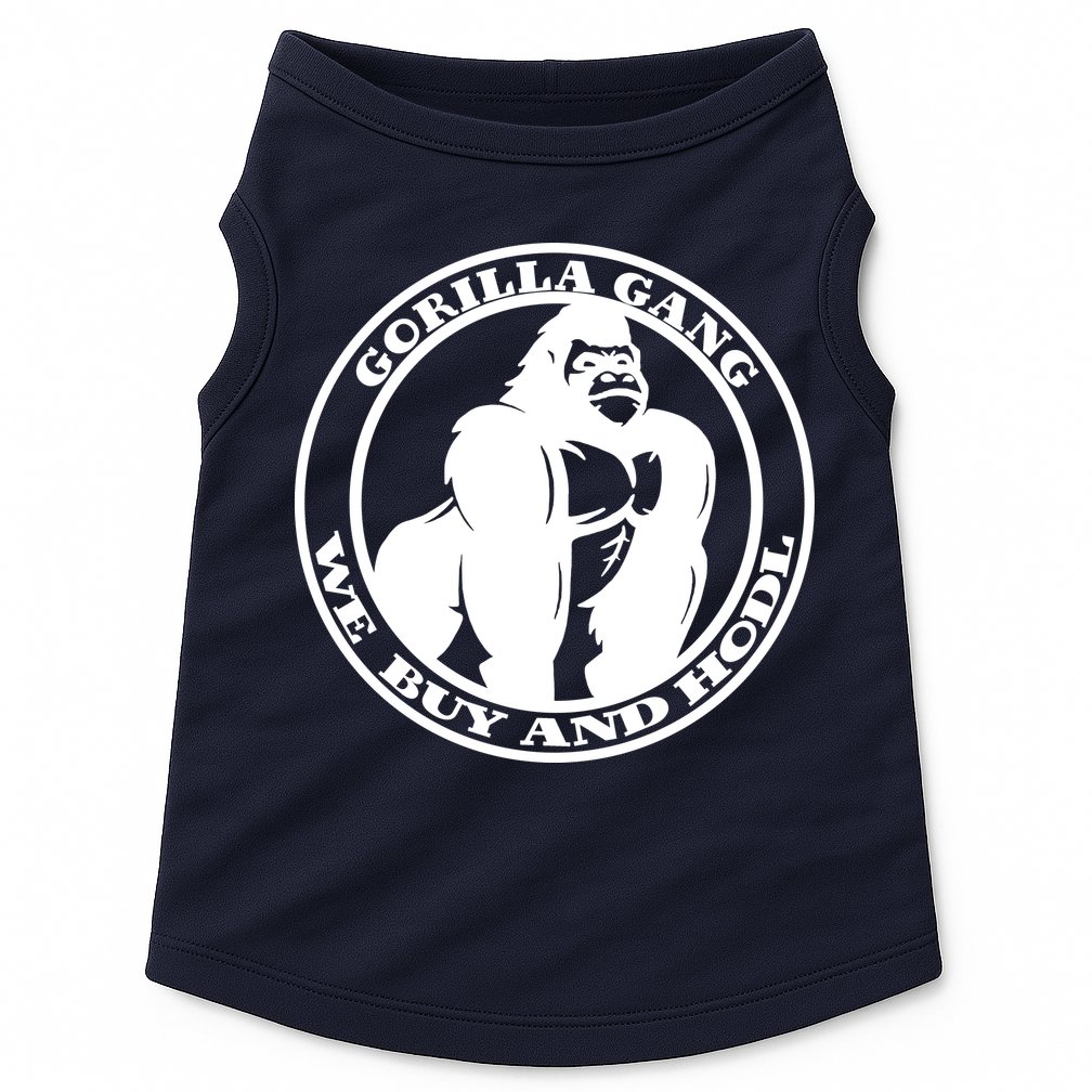 Gorilla Gang We Buy And HODL Meme Stonk Doggie Tank