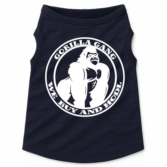 Gorilla Gang We Buy And HODL Meme Stonk Doggie Tank