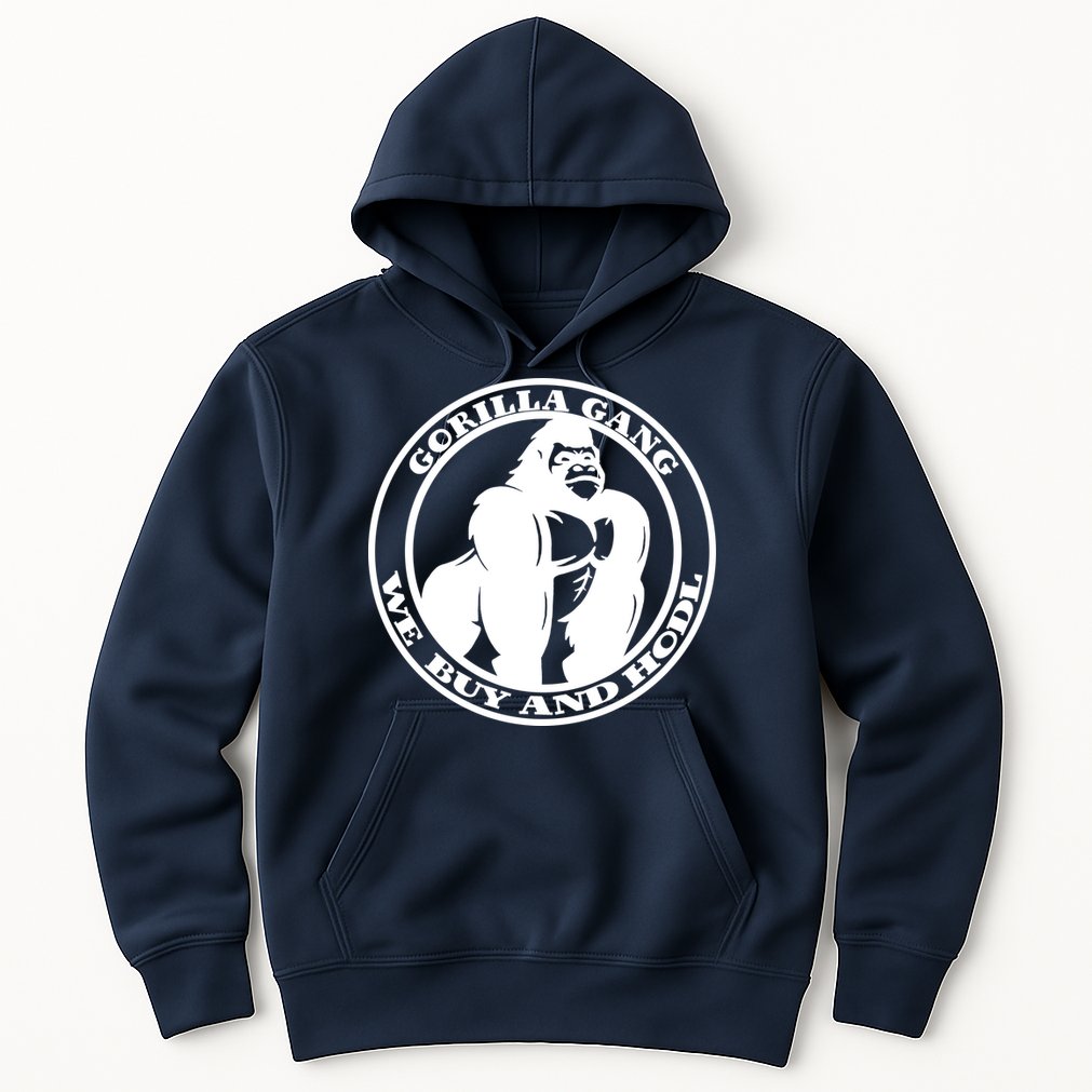 Gorilla Gang We Buy And HODL Meme Stonk Hoodie
