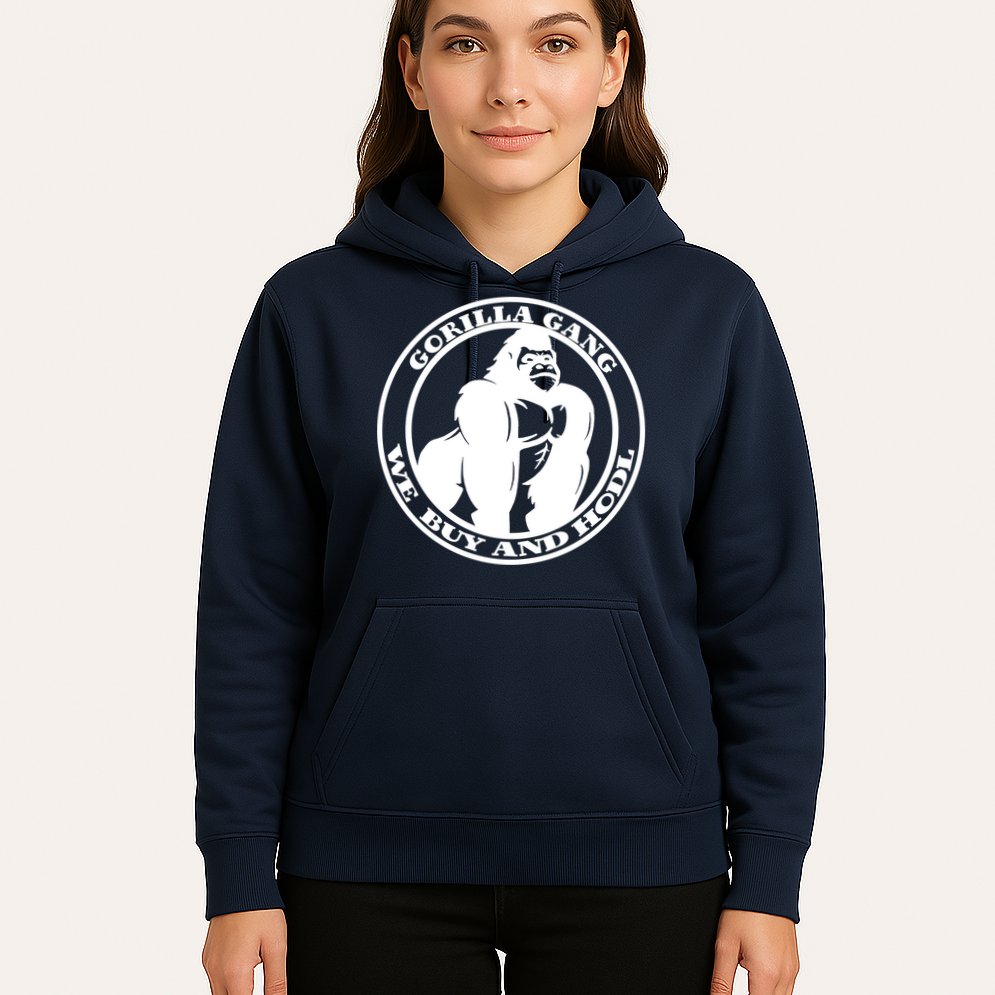 Gorilla Gang We Buy And HODL Meme Stonk Hoodie