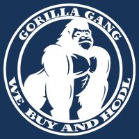 Gorilla Gang We Buy And HODL Meme Stonk Button