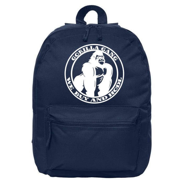 Gorilla Gang We Buy And HODL Meme Stonk 16 in Basic Backpack
