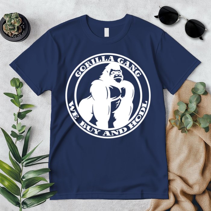 Gorilla Gang We Buy And HODL Meme Stonk Premium T-Shirt