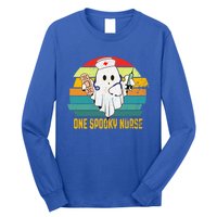 Ghosts One Spooky Nurse Halloween Nurse Fall Scrub Rn Cute Gift Long Sleeve Shirt