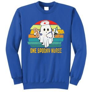 Ghosts One Spooky Nurse Halloween Nurse Fall Scrub Rn Cute Gift Sweatshirt