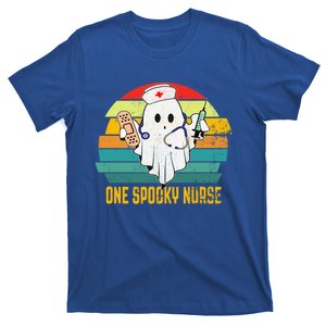 Ghosts One Spooky Nurse Halloween Nurse Fall Scrub Rn Cute Gift T-Shirt