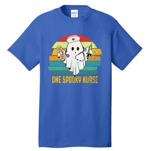 Ghosts One Spooky Nurse Halloween Nurse Fall Scrub Rn Cute Gift Tall T-Shirt