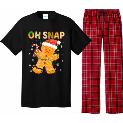 Gingerbread Oh Snap Christmas Cookie Costume Baking Team Funny Gift Pajama Set