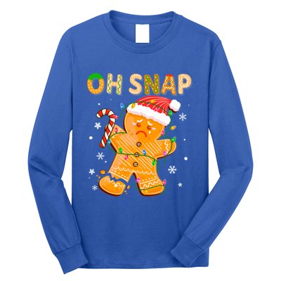 Gingerbread Oh Snap Christmas Cookie Costume Baking Team Funny Gift Long Sleeve Shirt