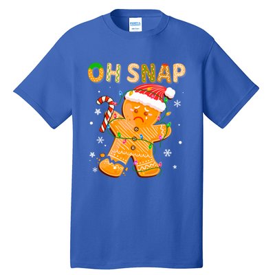 Gingerbread Oh Snap Christmas Cookie Costume Baking Team Funny Gift Tall T-Shirt