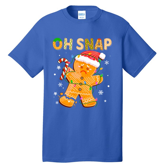 Gingerbread Oh Snap Christmas Cookie Costume Baking Team Funny Gift Tall T-Shirt